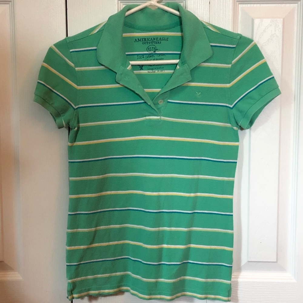 Green American Eagle Polo